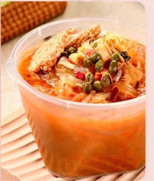 شعيرية زجاجية بنكهة عصير هونغ كونغ الدهني بنكهة حارة وحلوة غير مقلية